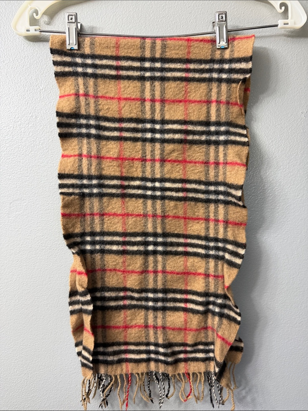 vintage Burberrys of London scarf classic Nova Check 70% cashmere and 30% wool - Picture 2 of 6